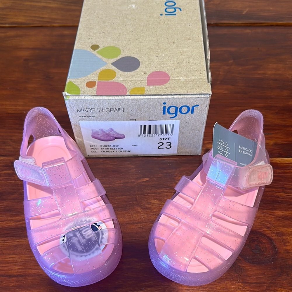 Igor Pink Glitter Kids Shoes